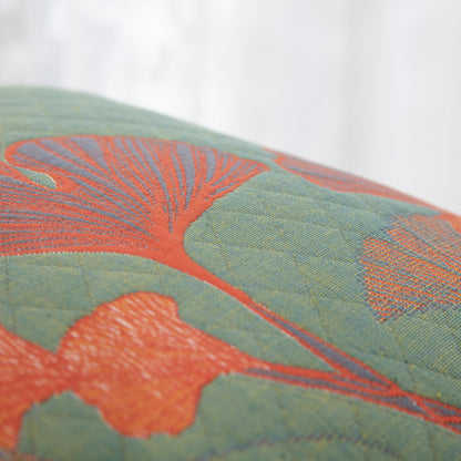 Cotton Gauze Pillowcases | Jacquard Ginkgo Leaf Design | Set of 2