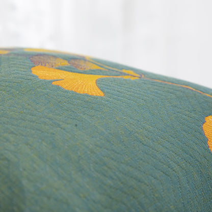 Cotton Gauze Pillowcases | Jacquard Ginkgo Leaf Design | Set of 2