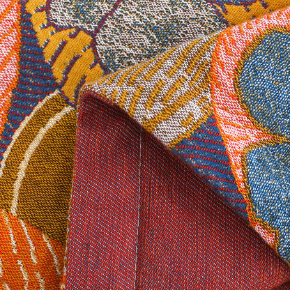 Reversible Cotton Gauze Quilt | Colorful Persimmon | Available in Full, Queen, King Sizes