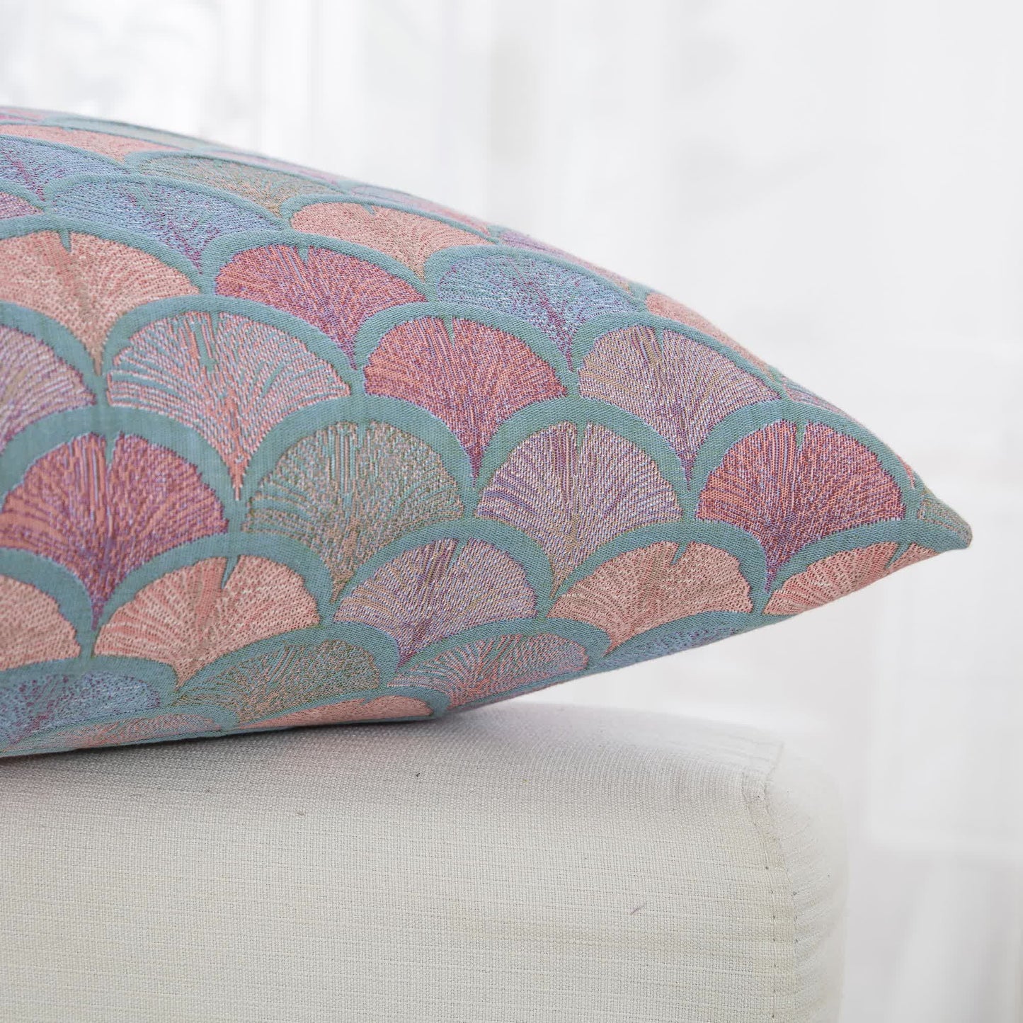 Jacquard Fish Scale Pillowcases | 100% Cotton Gauze | Set of 2