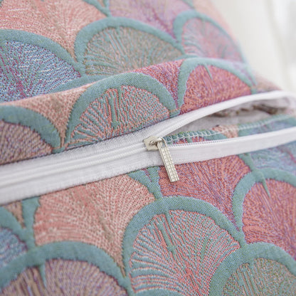 Jacquard Fish Scale Pillowcases | 100% Cotton Gauze | Set of 2