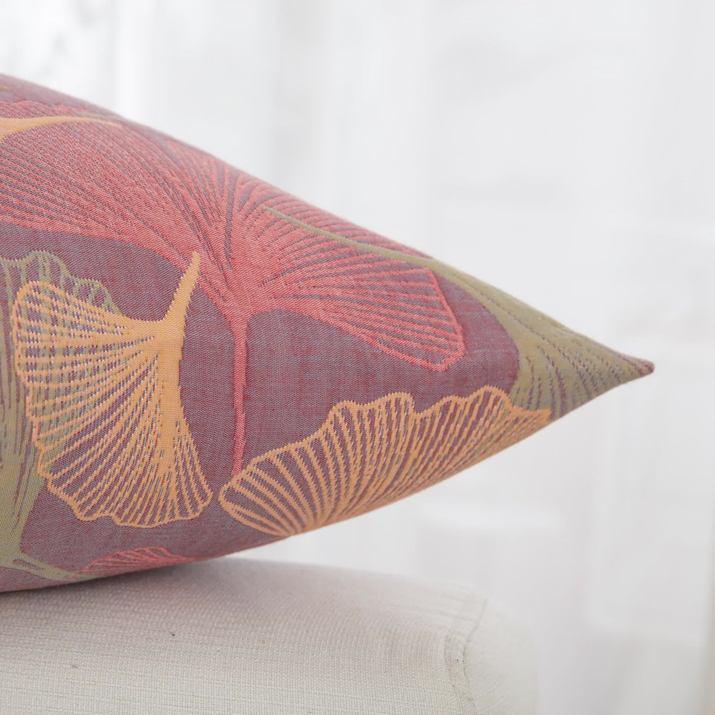 Ginkgo Leaf Cotton Gauze Pillowcases | Premium Pure Cotton | Set of 2