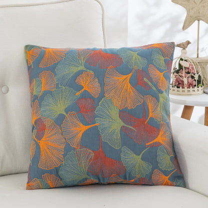 Ginkgo Leaf Cotton Gauze Pillowcases | Premium Pure Cotton | Set of 2
