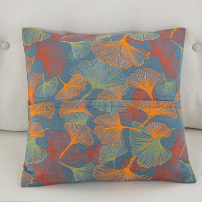 Ginkgo Leaf Cotton Gauze Pillowcases | Premium Pure Cotton | Set of 2