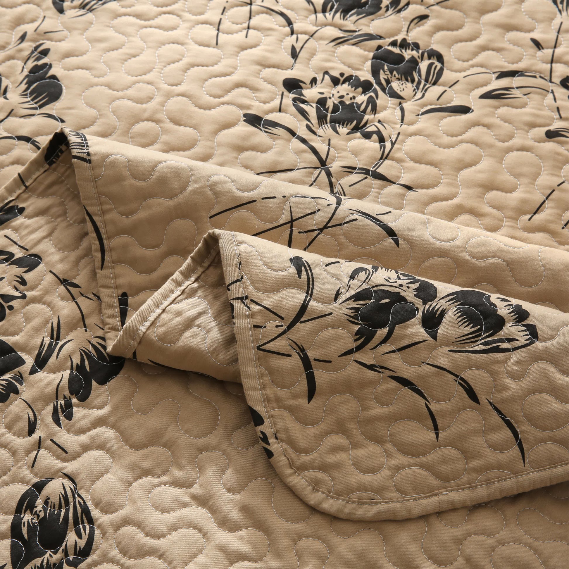 Floral Bedding Set | 100% Cotton | Quilt & Pillowcases