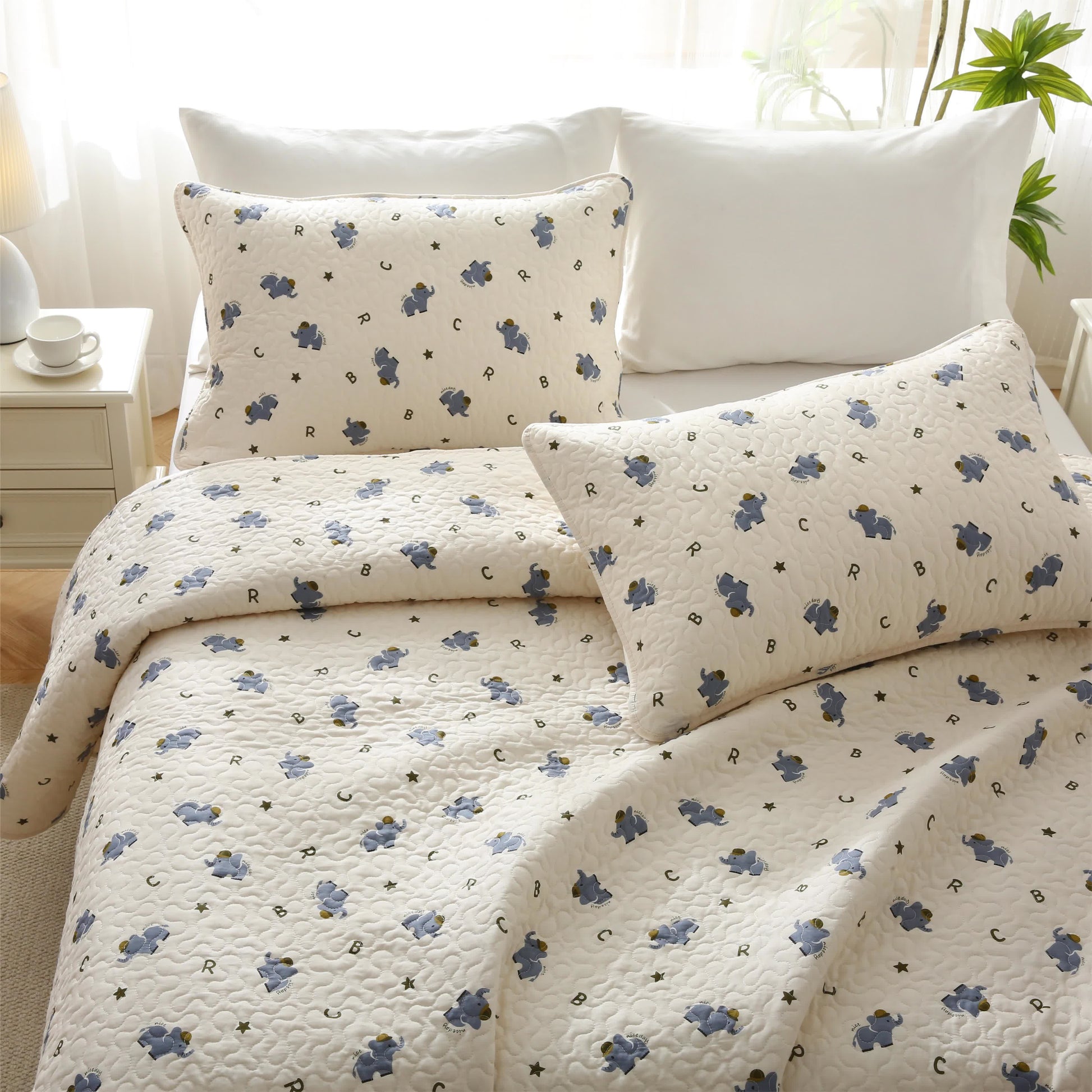 Elephant Bedding Set | 100% Cotton | Full/Queen/King Sizes