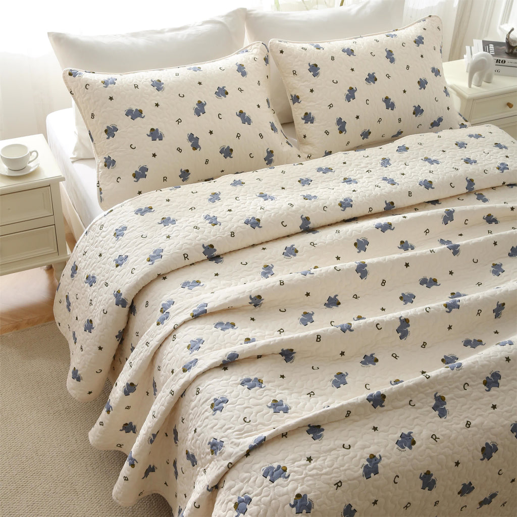Elephant Bedding Set | 100% Cotton | Full/Queen/King Sizes