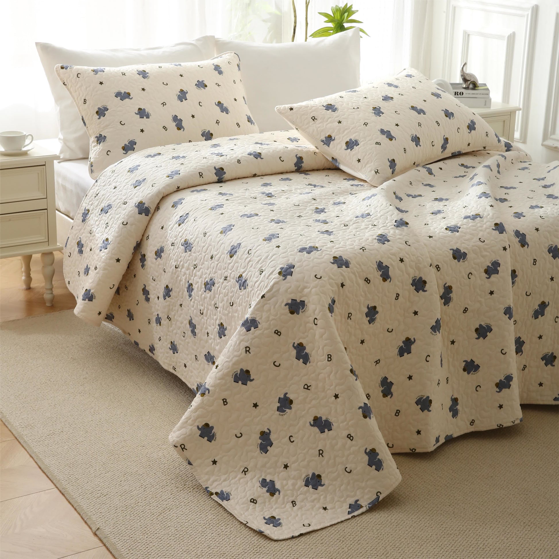 Elephant Bedding Set | 100% Cotton | Full/Queen/King Sizes