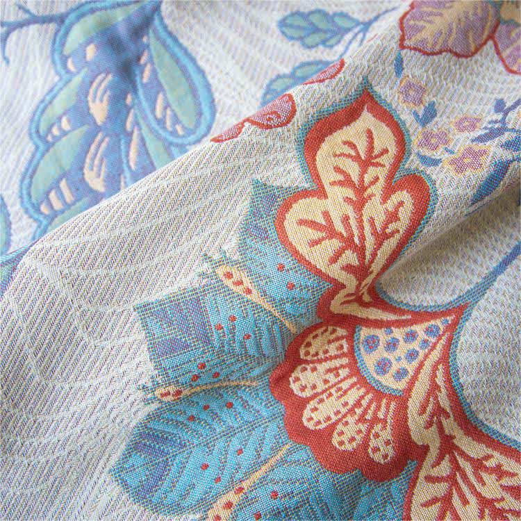 Rustic Floral Cotton Quilt Set | 100% Organic Cotton | King Size with 2 Pillowcases