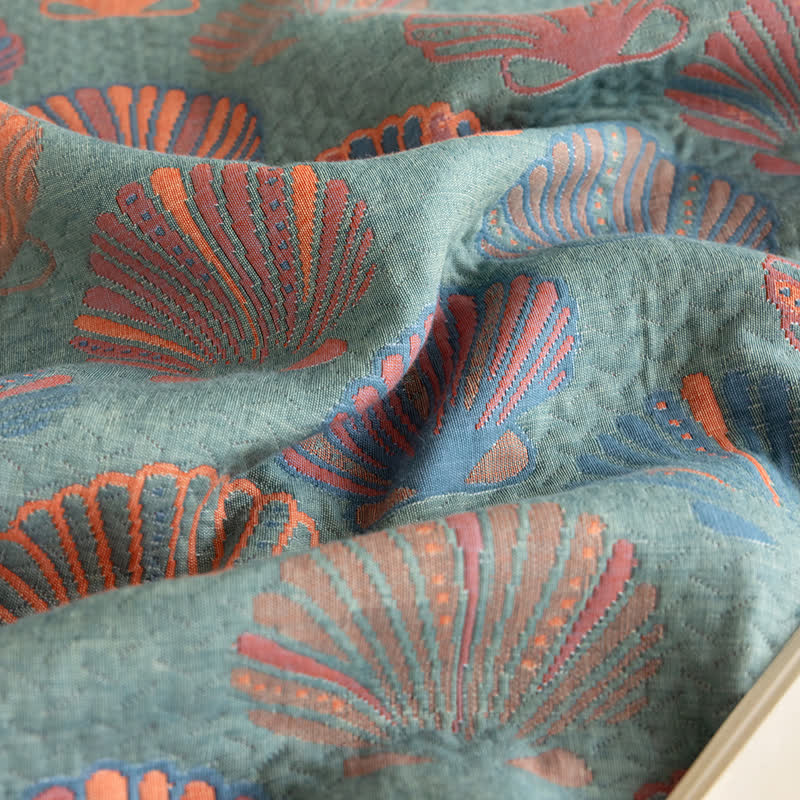 Colorful Cotton Gauze Quilt | Breathable 3-Layer Design | Available in Queen, Cal King, and King Sizes