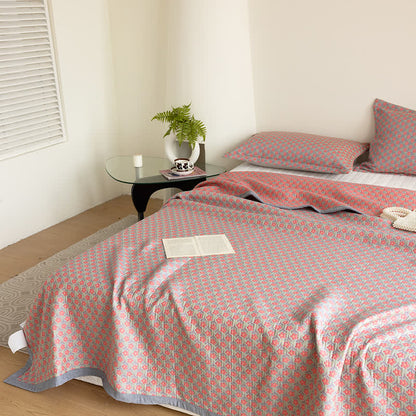 Cotton Gauze Quilt Set | Hypoallergenic & Eco-Friendly | Queen Size with 2 Pillowcases