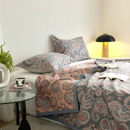 Cotton Gauze Summer Quilt | Eco-Friendly 100% Cotton | Available in Queen, Cal King, and King Sizes