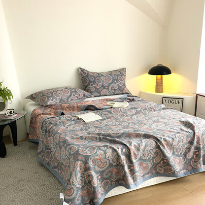 Cotton Gauze Summer Quilt | Eco-Friendly 100% Cotton | Available in Queen, Cal King, and King Sizes