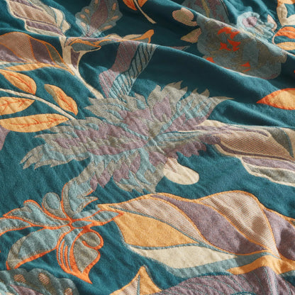 Floral Quilt | Eco-Friendly Cotton Gauze | Full/Queen Size