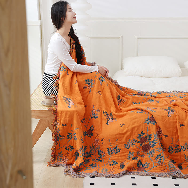 Reversible Quilt | Organic Cotton Gauze | Full/Queen Size