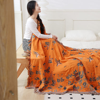 Reversible Quilt | Organic Cotton Gauze | Full/Queen Size