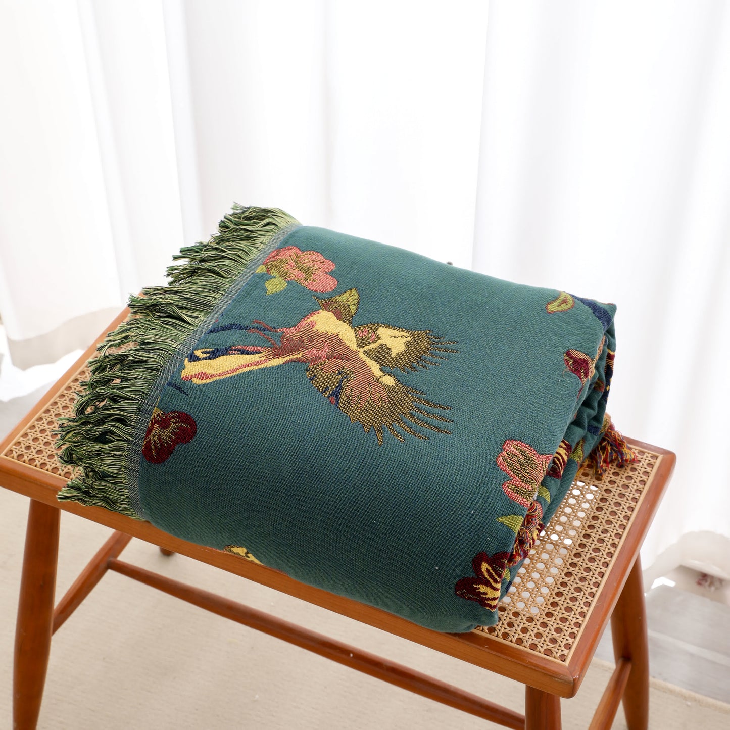Floral Cotton Reversible Quilt | Eco-Friendly | Full/Queen Size