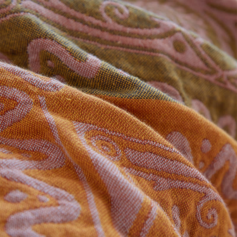 Cotton Gauze Quilt | Exotic Style with Tassels | Full, Queen, King Sizes