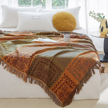 Cotton Gauze Quilt | Exotic Style with Tassels | Full, Queen, King Sizes