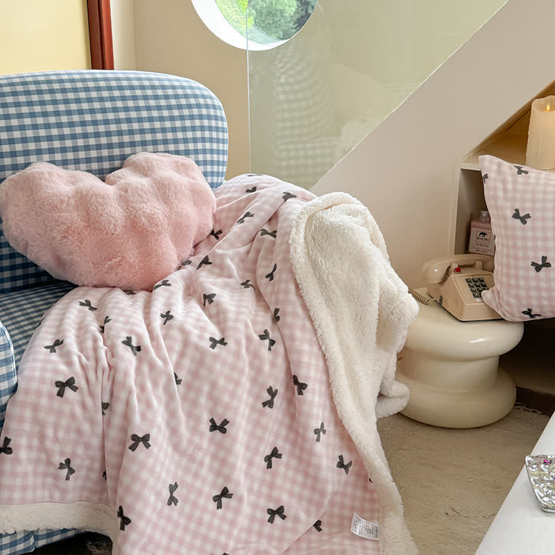 Sherpa Throw Blanket | Durable Polyester | Full Size 59"x79"
