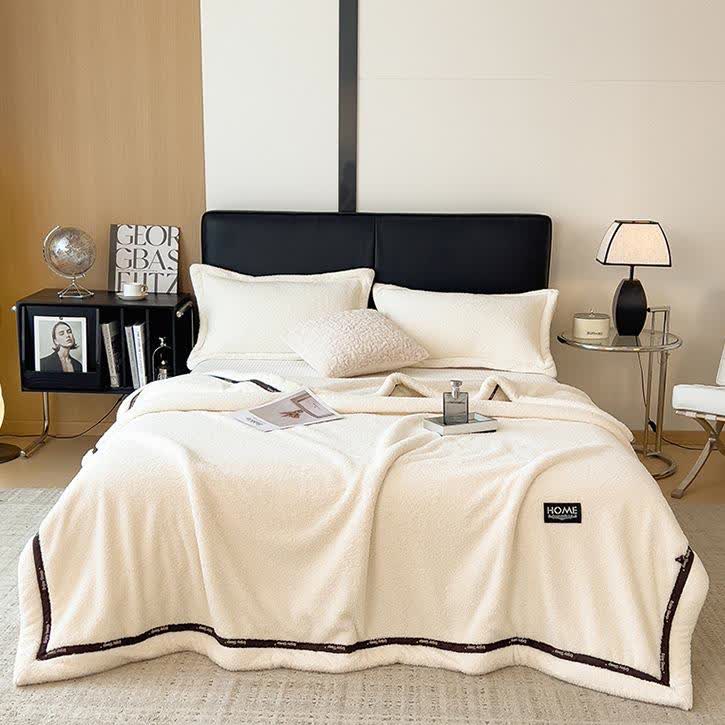 Fluffy Fleece Throw Blanket | Soft Polyester | Full Size 71"W x 86"L