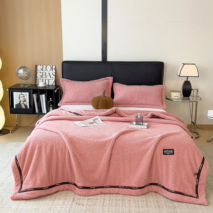 Fluffy Fleece Throw Blanket | Soft Polyester | Full Size 71"W x 86"L