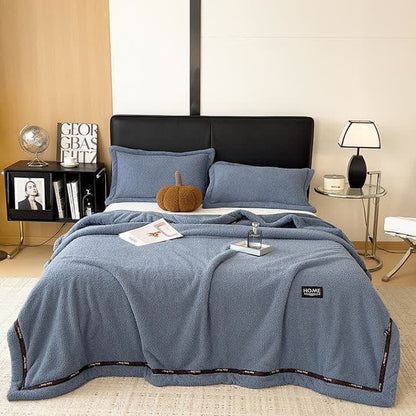 Fluffy Fleece Throw Blanket | Soft Polyester | Full Size 71"W x 86"L