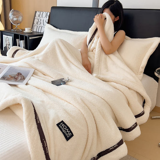 Fluffy Fleece Throw Blanket | Soft Polyester | Full Size 71"W x 86"L