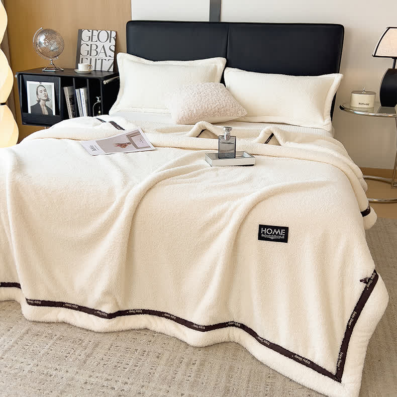 Fluffy Fleece Throw Blanket | Soft Polyester | Full Size 71"W x 86"L