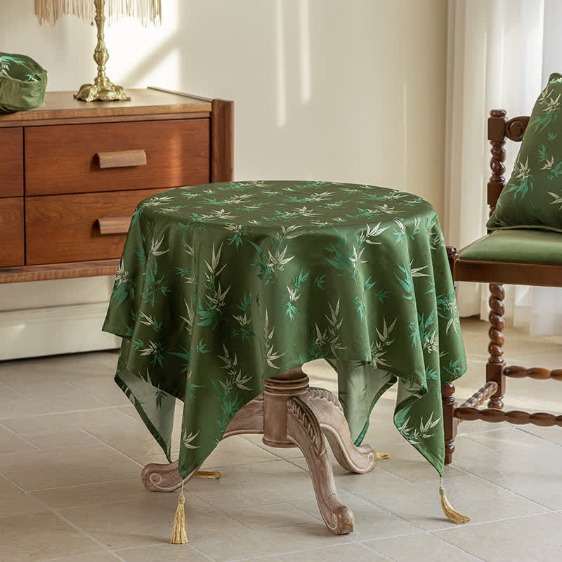 Rustic Bamboo Tablecloth | Soft Polyester | Multiple Sizes Available
