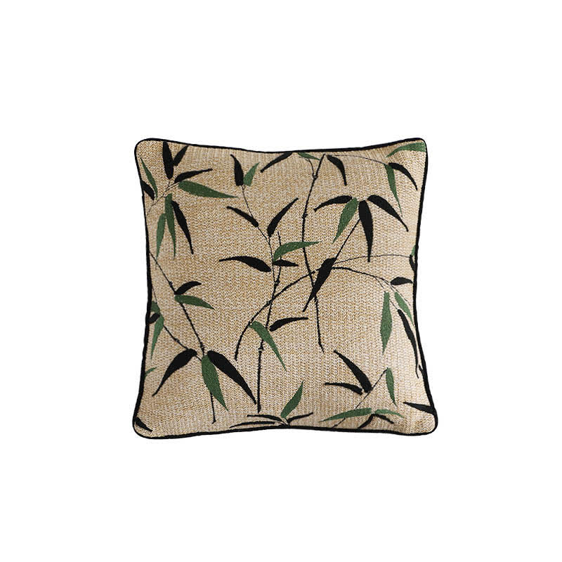 Bamboo Decorative Pillowcase | Soft Polyester | 18"x18"