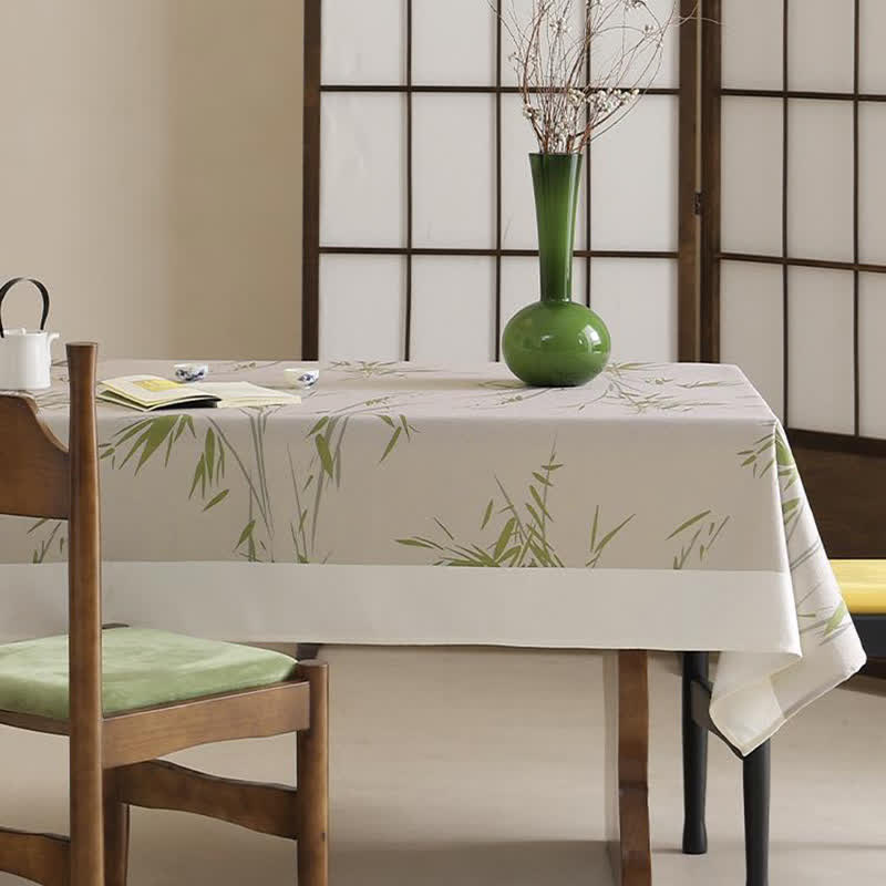 Farmhouse Tablecloth | Bamboo | Multiple Sizes
