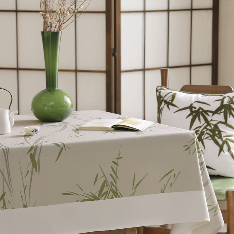 Farmhouse Tablecloth | Bamboo | Multiple Sizes