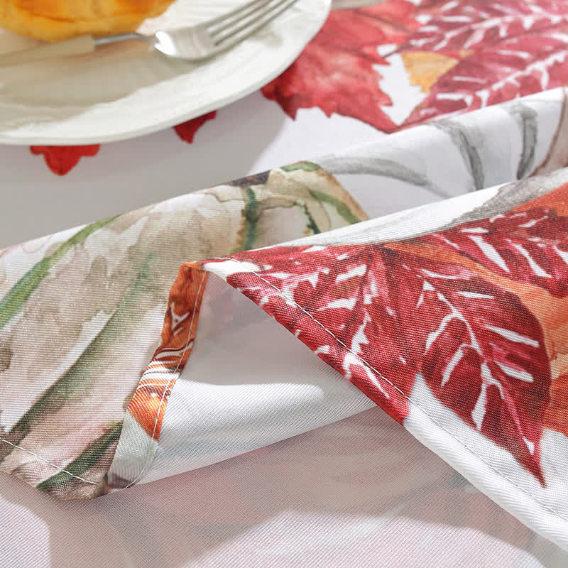 Pumpkin Leaf Tablecloth | Premium Polyester | Multiple Sizes