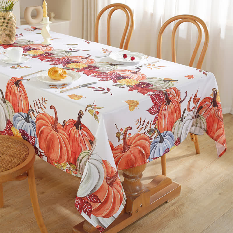 Pumpkin Leaf Tablecloth | Premium Polyester | Multiple Sizes