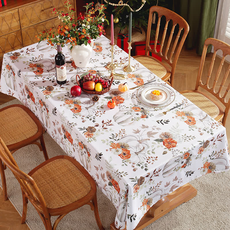 Halloween Pumpkin Tablecloth | Waterproof Polyester | 51" x 71"