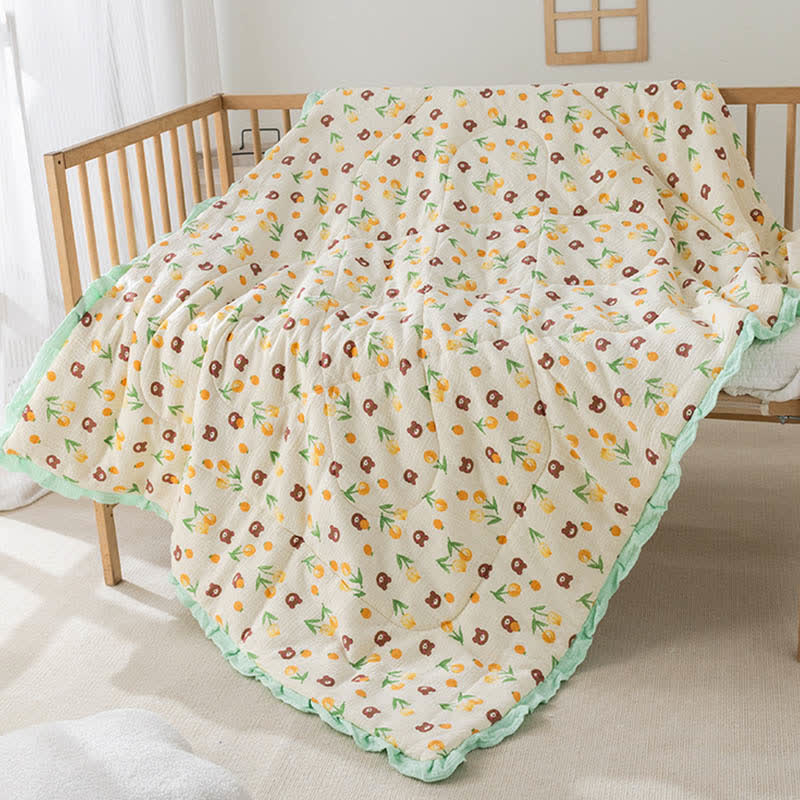 Baby Quilt | Eco-Friendly Cotton & Polyester | Multiple Sizes
