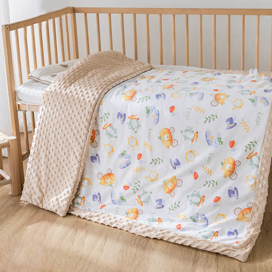 Pumpkin Carriage Baby Quilt | Eco-Friendly Cotton & Polyester | 43" x 55"