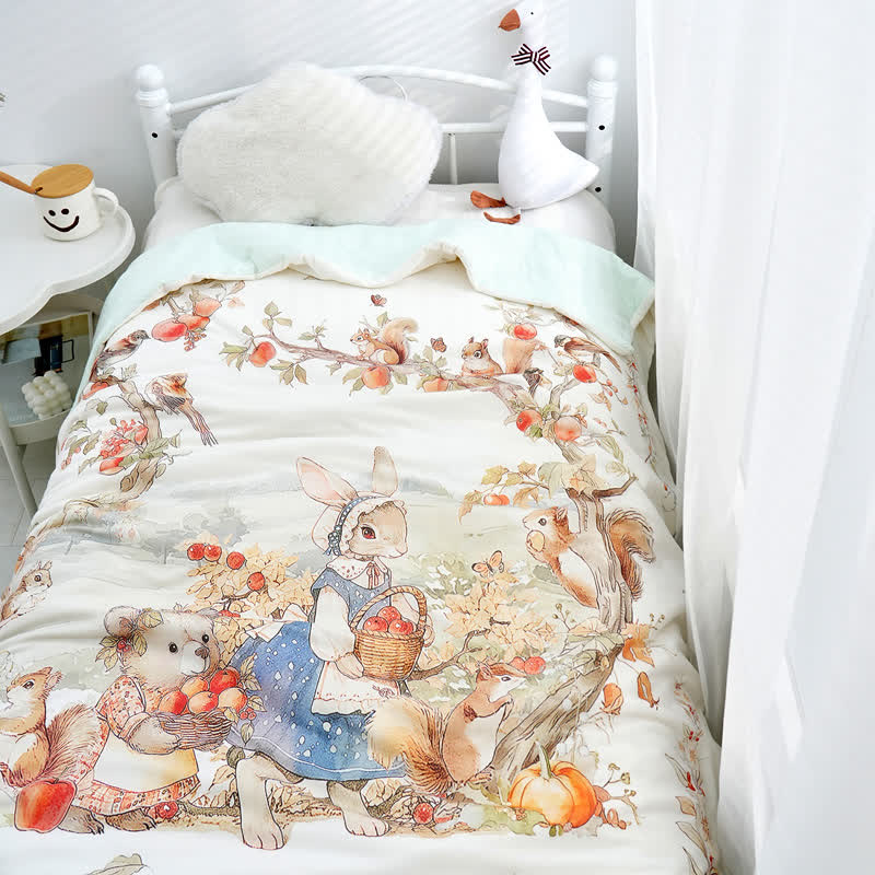 Baby Fairy Tale Quilt | 100% Cotton | 47" x 59"
