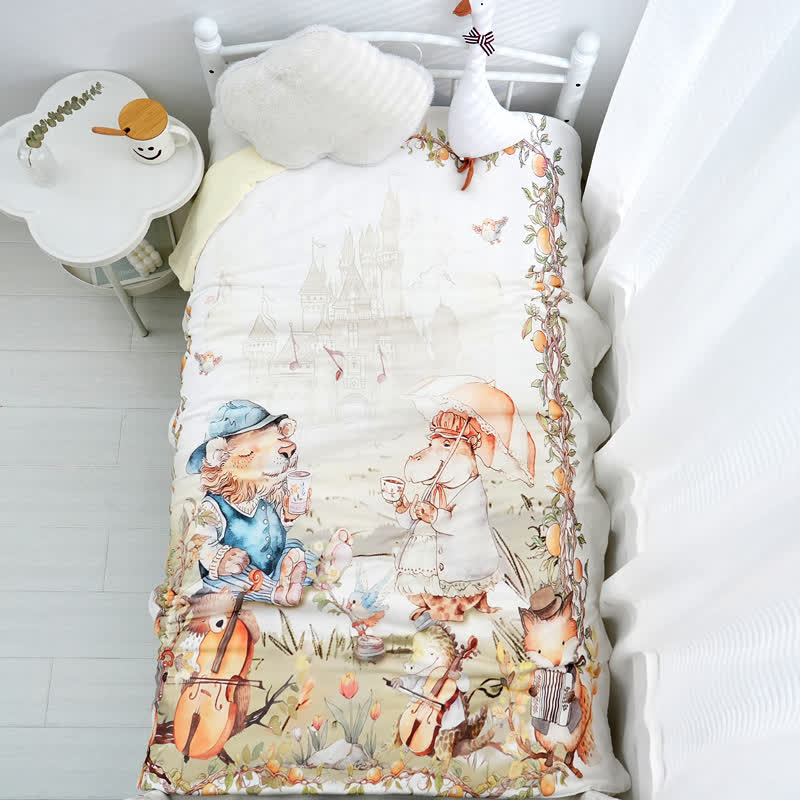 Cotton Baby Quilt | Eco-Friendly Pure Cotton | 47" x 59"