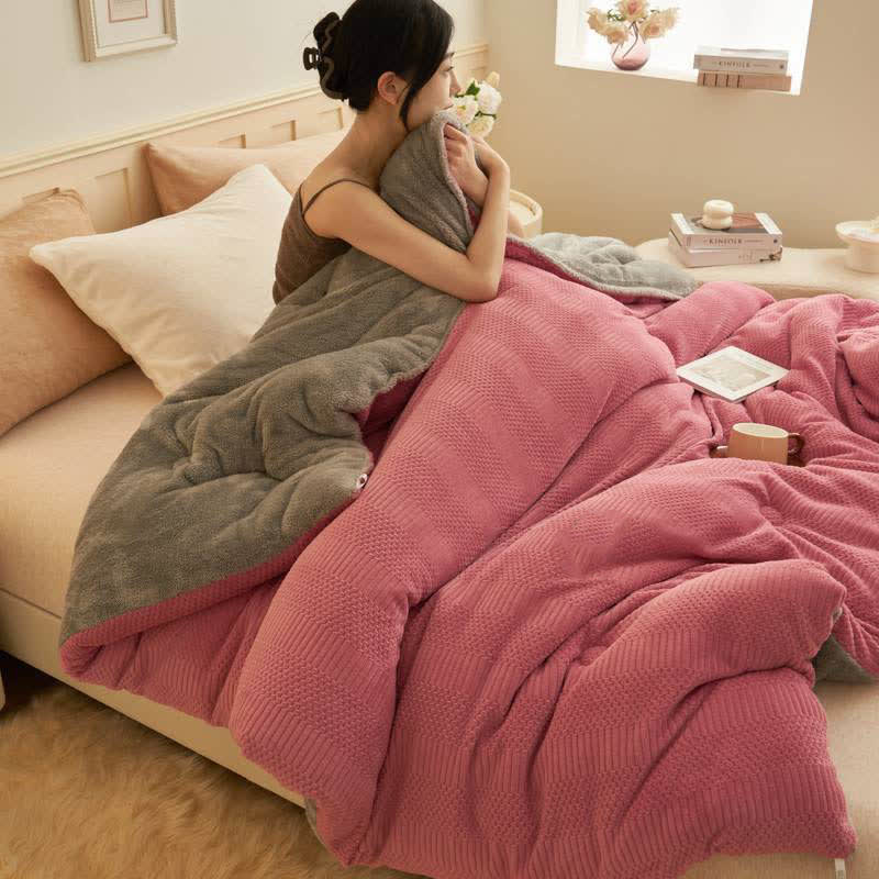 Winter Quilt Blanket | Thick Warm Polyester | Twin, Full, Queen, King Sizes
