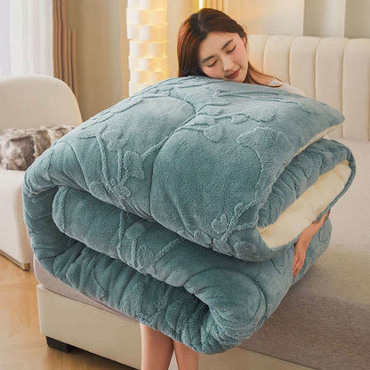 Ginkgo Leaf Winter Quilt Blanket | Jacquard Polyester | Multiple Sizes