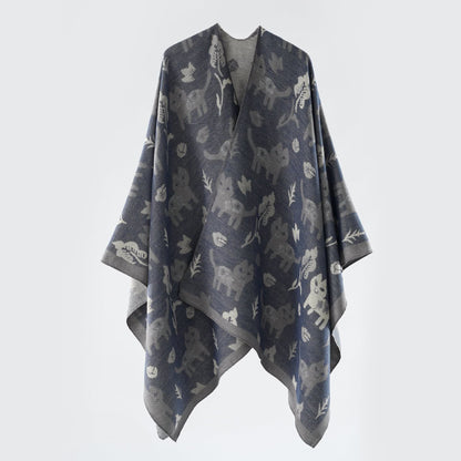 Cat Shawl Cape | Soft Breathable Fabric | Vintage Design