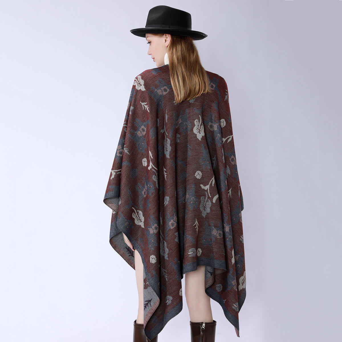Cat Shawl Cape | Soft Breathable Fabric | Vintage Design