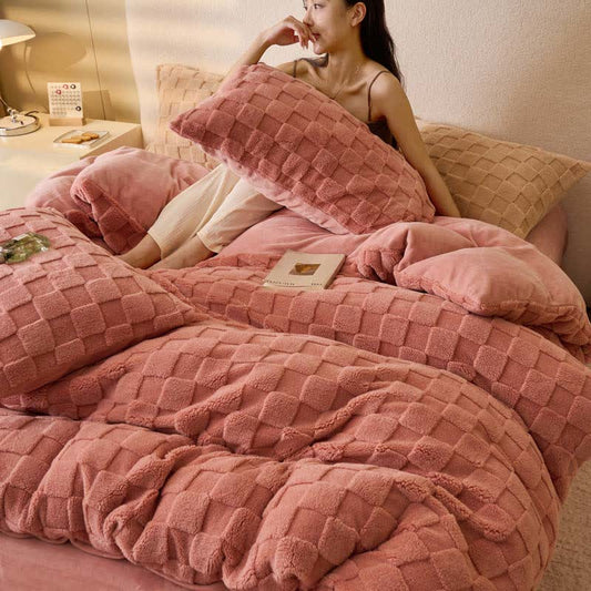 Checkerboard Duvet Cover | Soft Microfiber | Queen Size