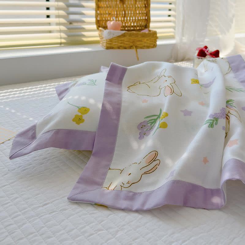 Bamboo Fiber Baby Quilt | Breathable & Antibacterial | 47" x 59"