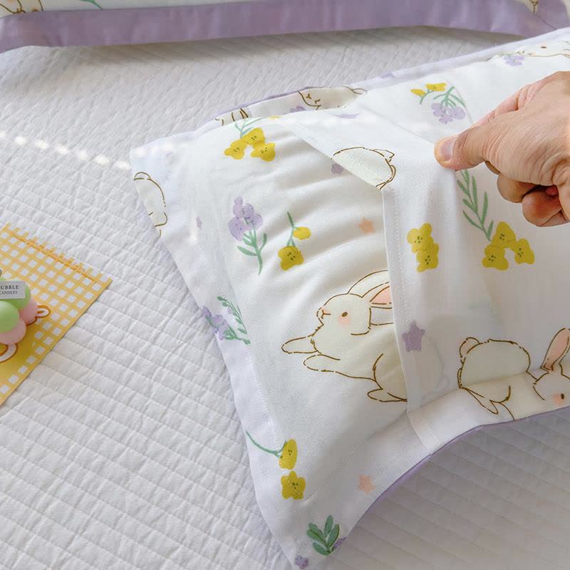 Bamboo Fiber Baby Quilt | Breathable & Antibacterial | 47" x 59"