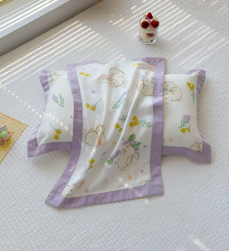 Bamboo Fiber Baby Quilt | Breathable & Antibacterial | 47" x 59"