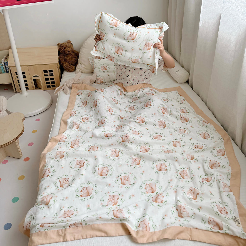 Bamboo Fiber Baby Quilt | Hypoallergenic & Breathable | 47" x 59"