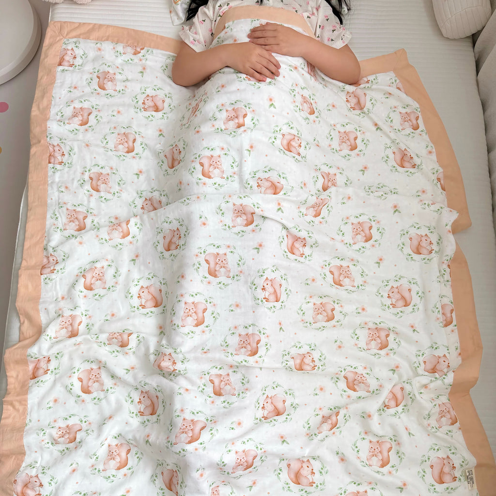 Bamboo Fiber Baby Quilt | Hypoallergenic & Breathable | 47" x 59"